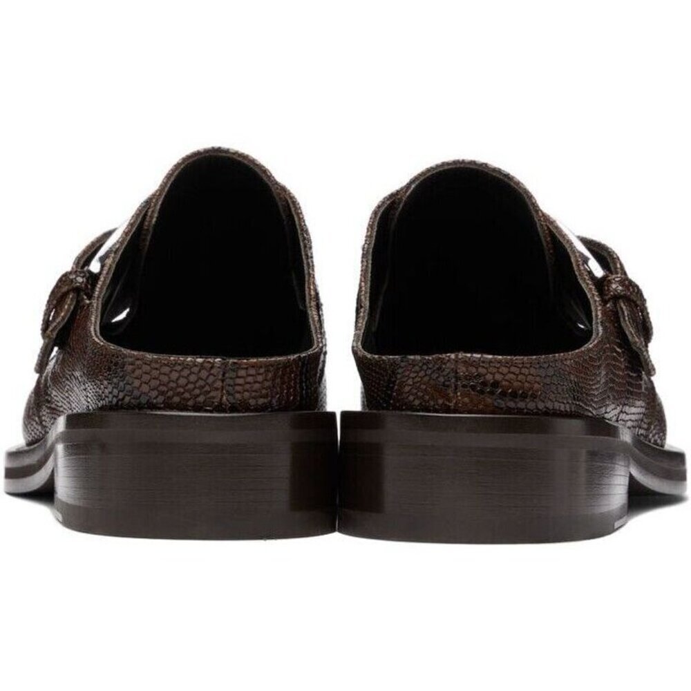 Martine Rose Python Chisel Toe Mules 40 M7 W10 Br… - image 12